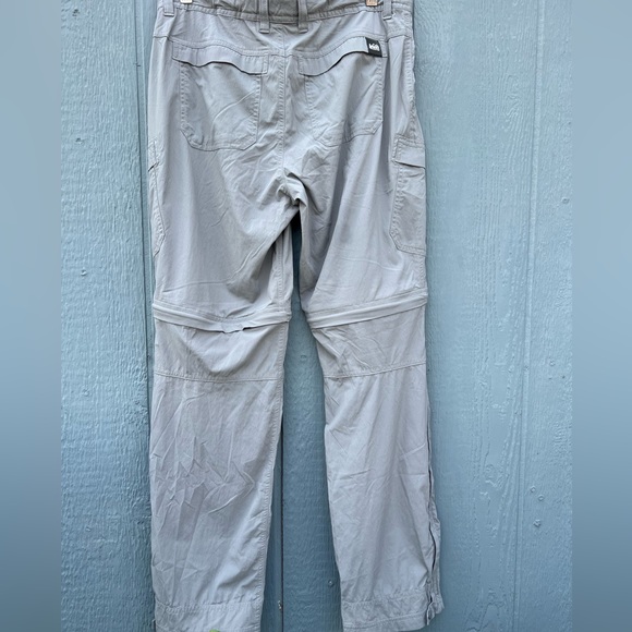 REI Utility Cargo Convertible Trail Pants Grey Size Small - Picture 6 of 9